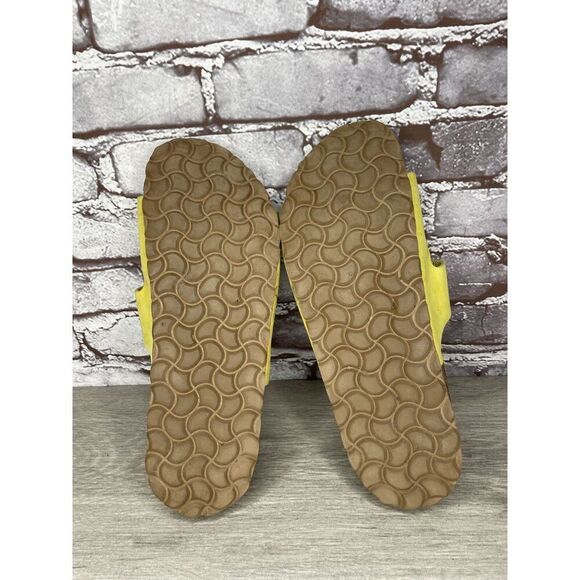 Sanosan Yellow Leather Arizona Slides Casual Cork Sandals Women Sz 40EU/9.5M US - Picture 12 of 16